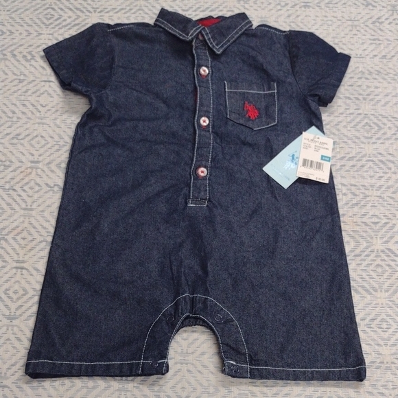U.S. Polo Assn. Other - U.S. Polo Assn. Dark Blue Kids Romper